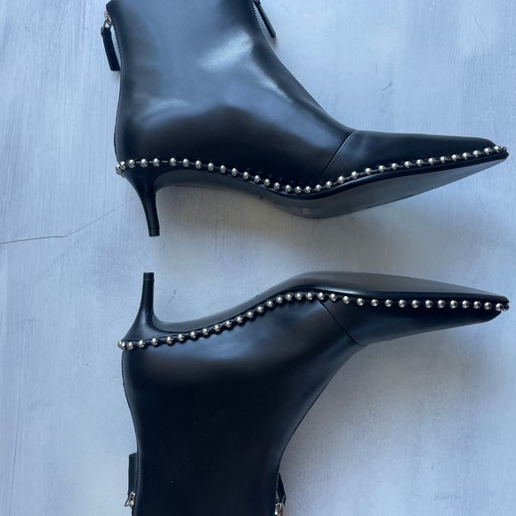 ❌SOLD❌Alexander Wang Eri Low Booties Black Zipper - Picture 6 of 11